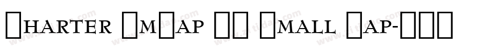 Charter SmCap BT Small Cap字体转换